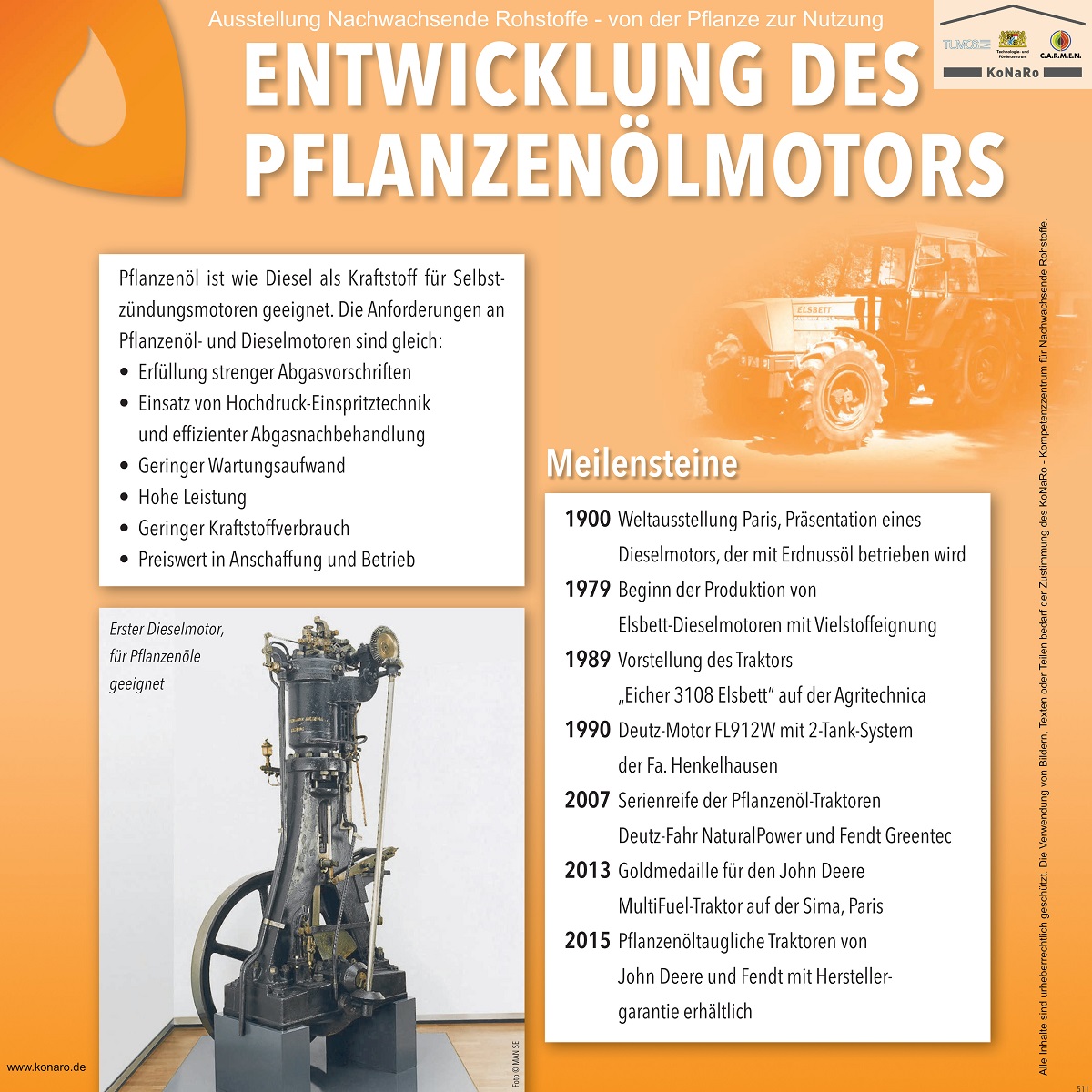 Abteilung 5: Entwicklung Pflanzenölmotor