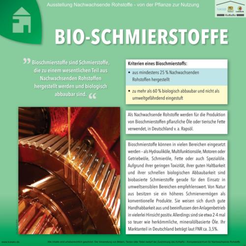 Abteilung 7: Bioschmierstoffe